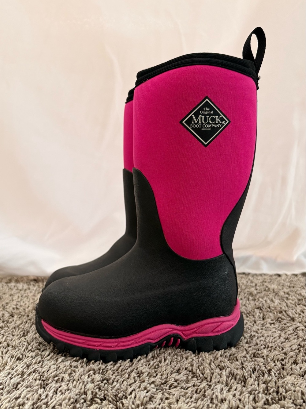 Muck Boot Company Kids' Pink & Black Muck Boots